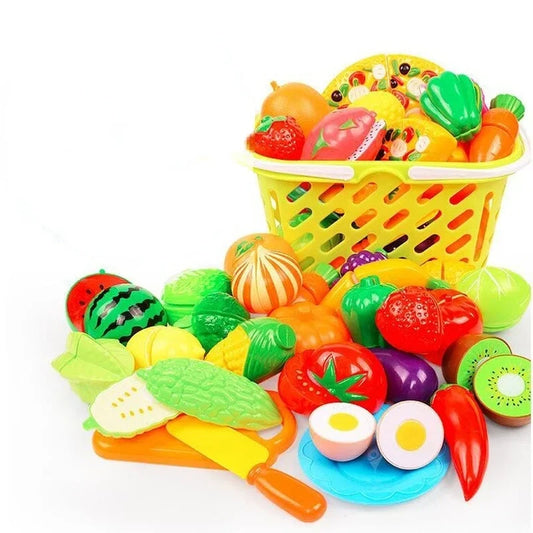 Kids Baby Kitchen Toys Cutting Vegetables Food Fruit Toy Kitchen Set for Girl Children Pretend Play Mini Toys  Girl Toys