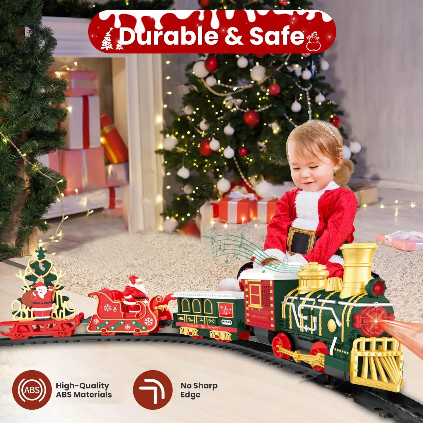 Track Cars Toys Christmas Gifts Electric Toy Train Set Children's Railway Locomotive Classic Steam Trains Car Vehicle Models Kid