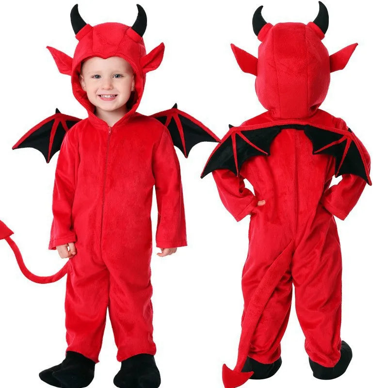 Little Devil Bat Show Clothes Halloween Children's Costume Cute Boys and Girls Cosplay Vampire Costume