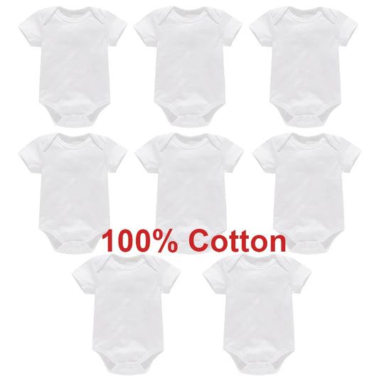 100% Cotton Baby Clothes Spring Summer Short Sleeve Baby Boy Girl Rompers Newborn Baby Bodysuits Jumpsuits Infant Pajamas