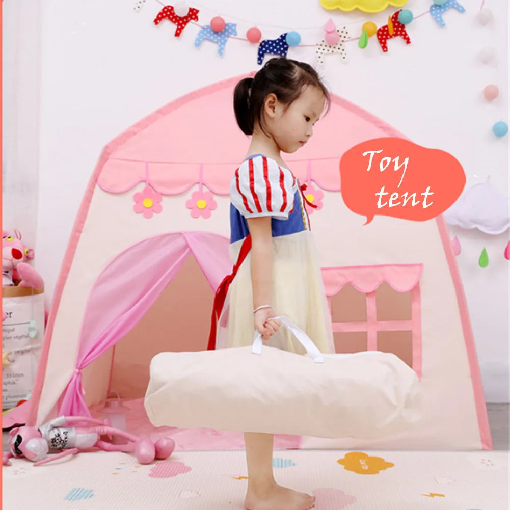 Children's Tent Indoor Outdoor Games Garden Tipi Princess Castle Folding Cubby Toys Tents Enfant Room House Teepee Playhouse