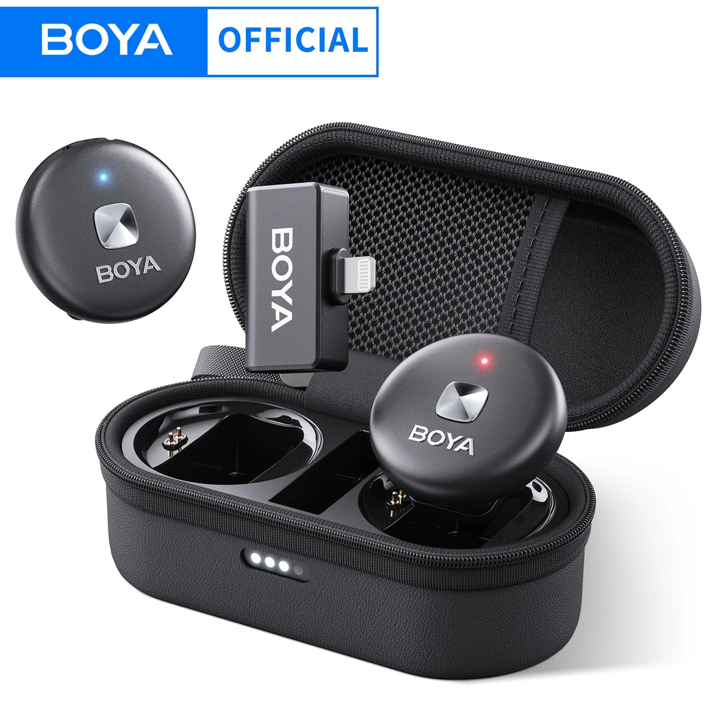 BOYA Omic D/U Wireless Lavalier Lapel Microphone for iPhone iPad Android Type-c Smartphone Youtube Live Game Recording Interview