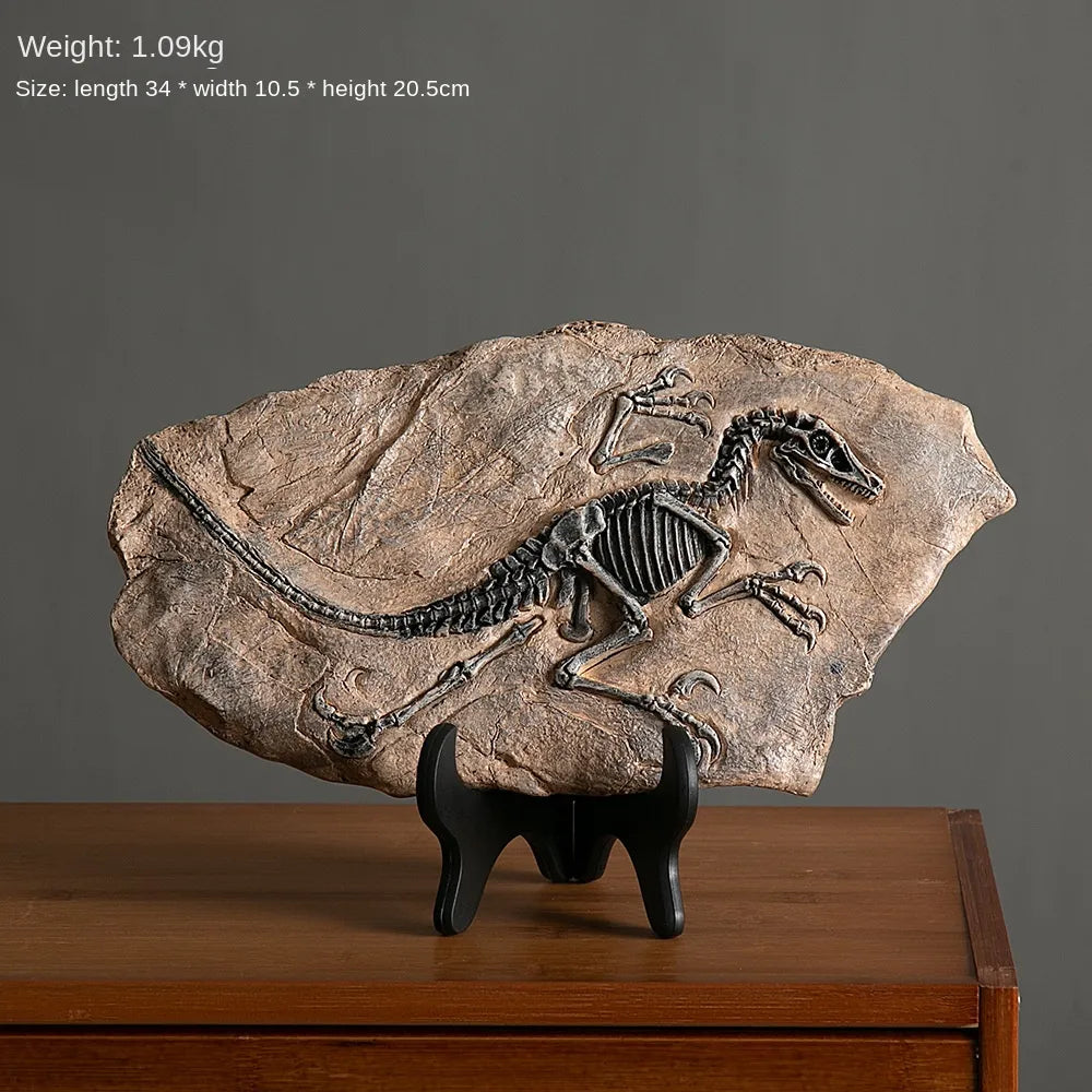 Creative Dinosaur Fossil Resin Craft Decoration Retro Animal Statue Miniature Indoor Living Room Decoration Souvenir Home Gift