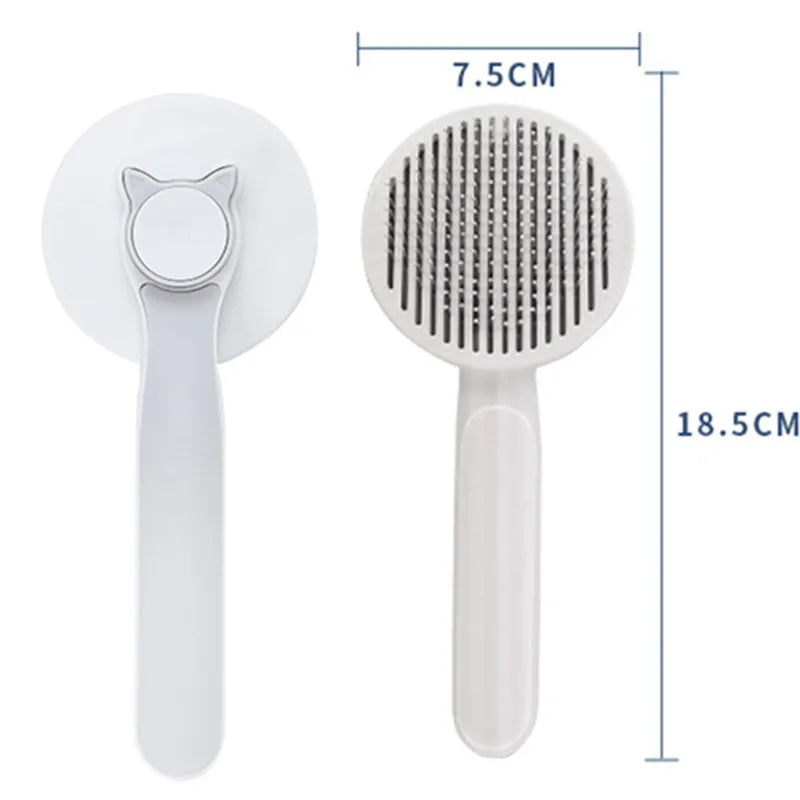 Dog Combs Self-cleaning Cat Brush Massage Dog Brush One Button Pet Hair Remover Pet Grooming Omb Cat Cleaning Tools Cat Supplies