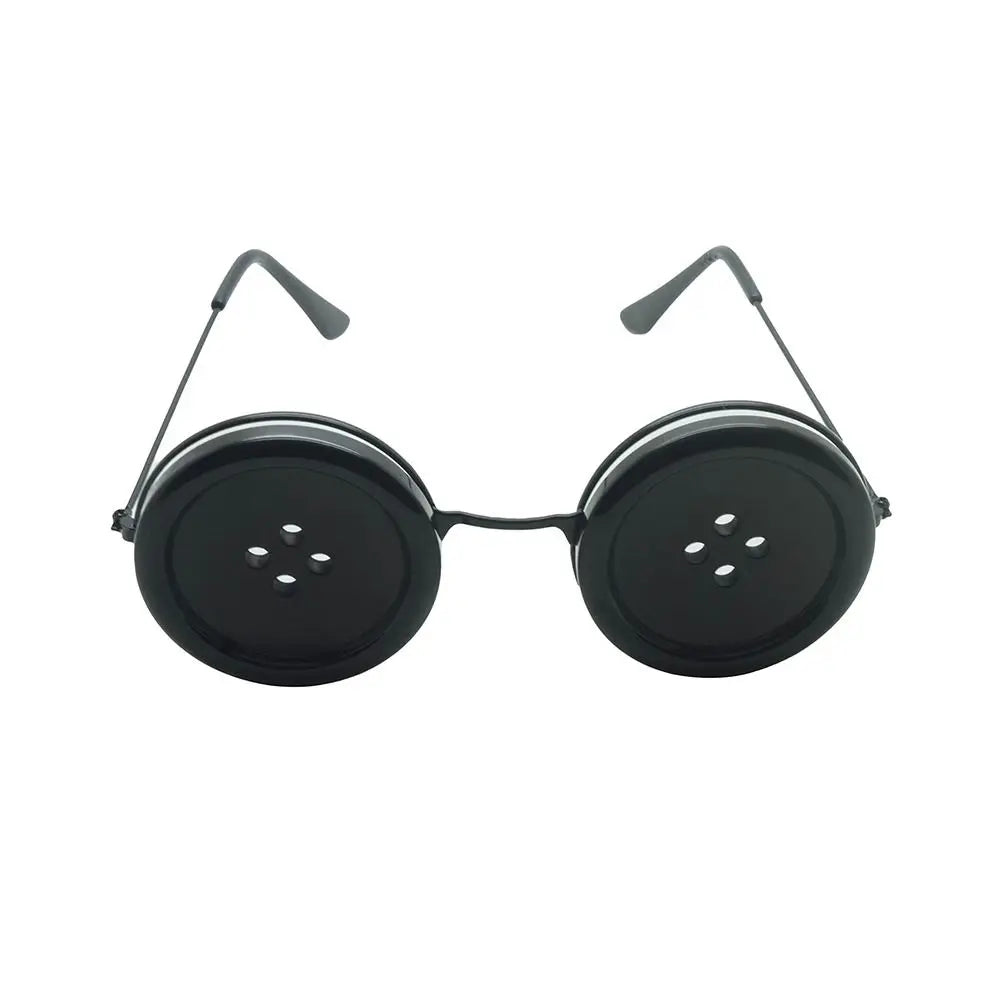 Button Eyes Glasses Eyewear Cosplay for Halloween Costume Accessory Party Favor Eyewear