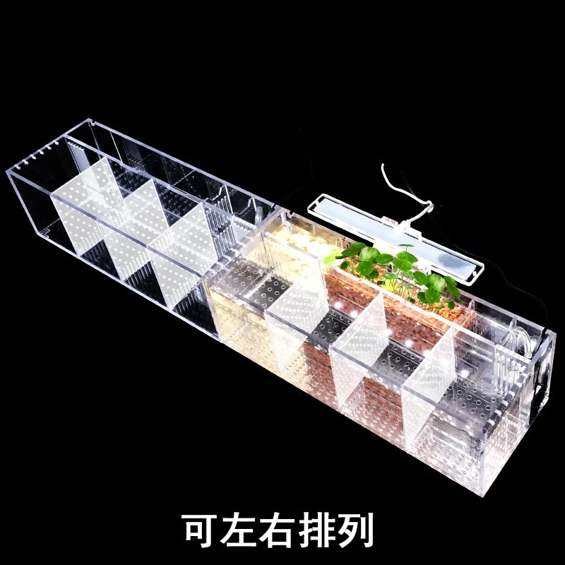 Acrylic Micro Small Fish Tank  Desktop Mini  Aquarium Betta Tank Plastic Fish Bowl  Turtle Tank  Plastic Fish Bowl