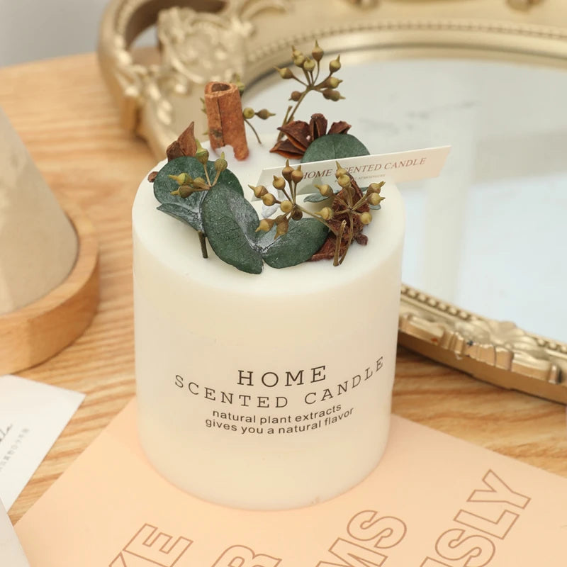 Soy Wax Fragrance Candles Romantic Pillar Candle Wedding Birthday Christmas Decoration Home Furnishing Scented Candle Hot Sale