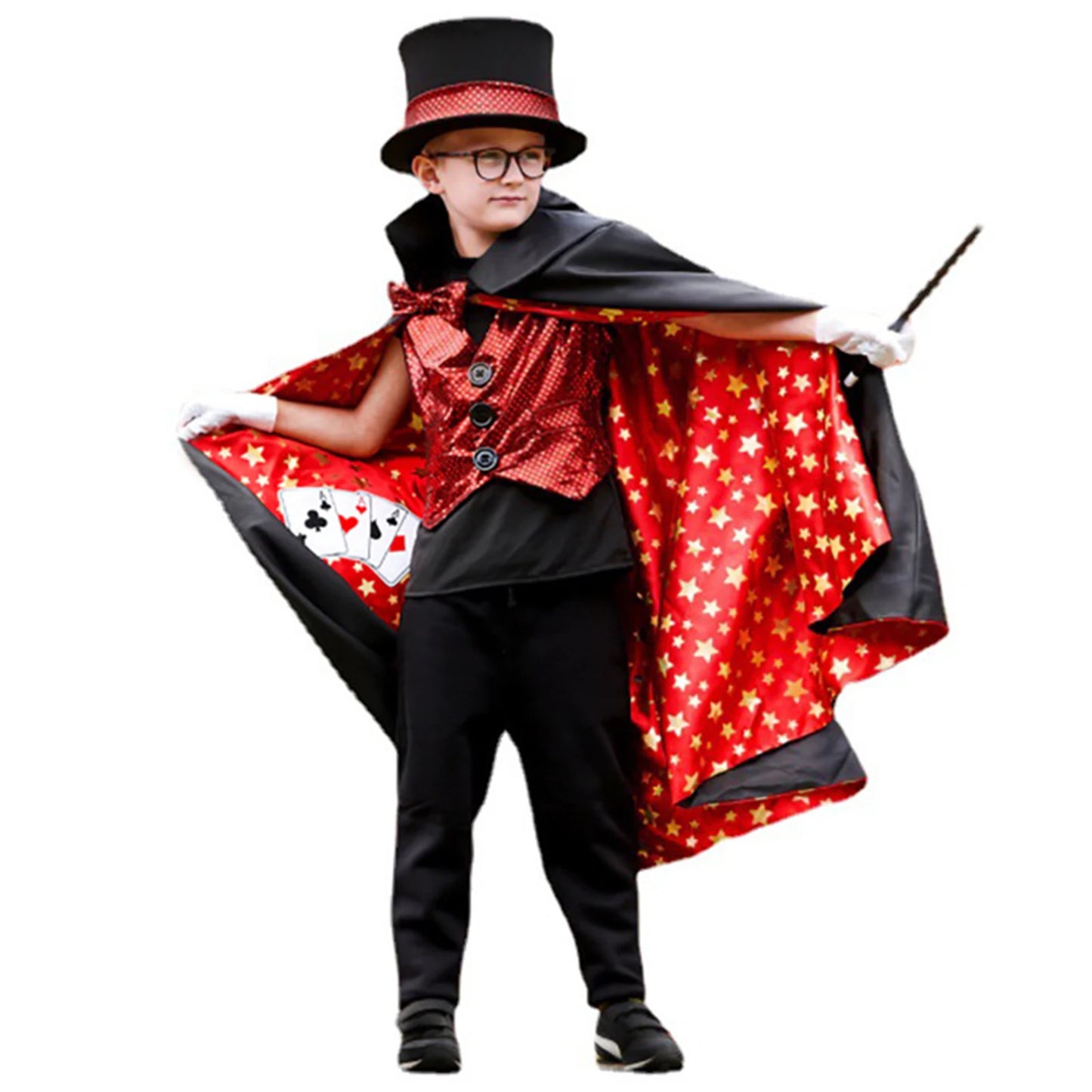 Kids Magician Children Cosplay Costume Uniform Vest Vampire Pants Full Set for Boys Girls Outfit Halloween Carnival Funny Suit