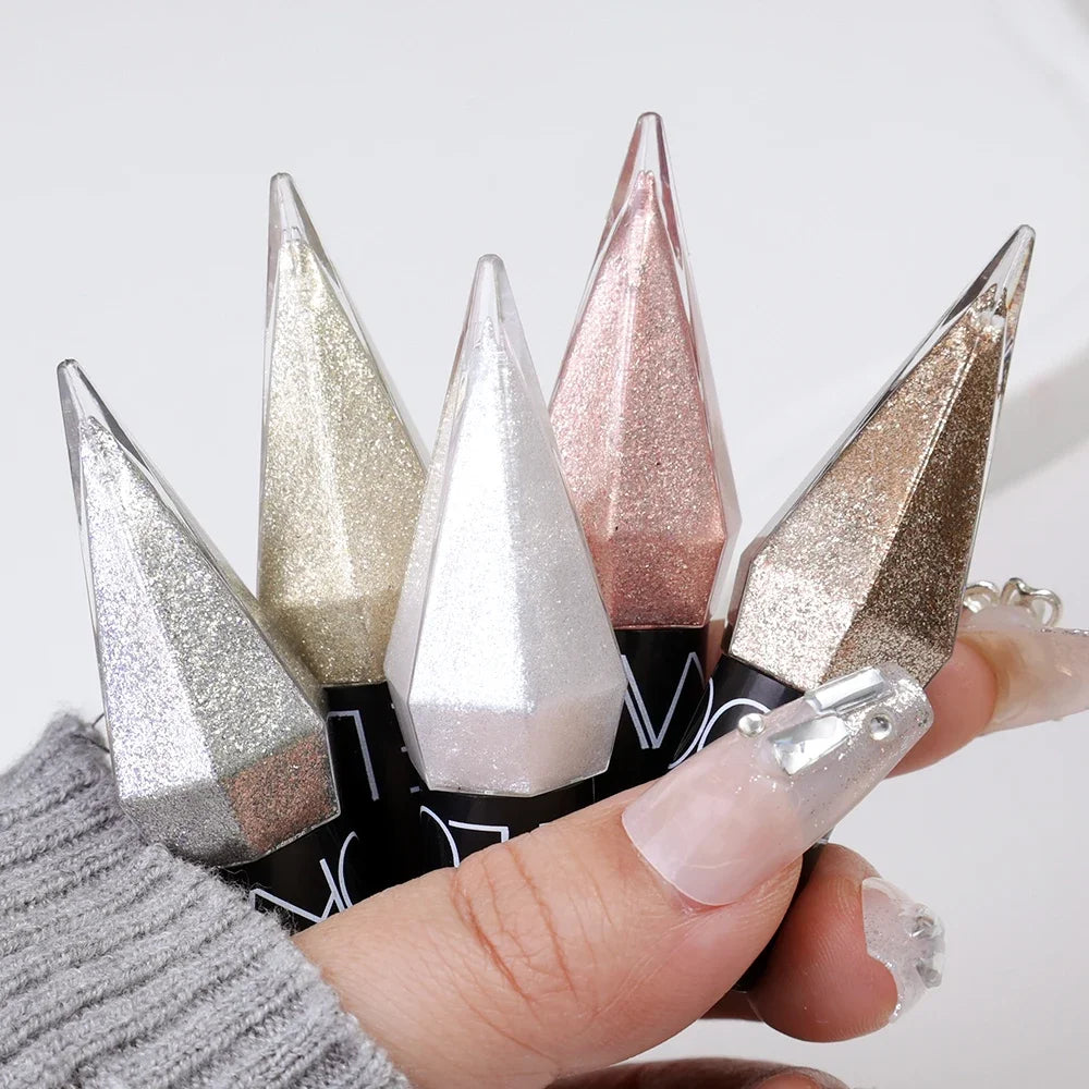 Diamond Shiny Rose Gold Eyeliner Eyeshadow Stick Waterproof Silver White Color Glitter Sequins Eyeliner Eyes Makeup Cosmetics