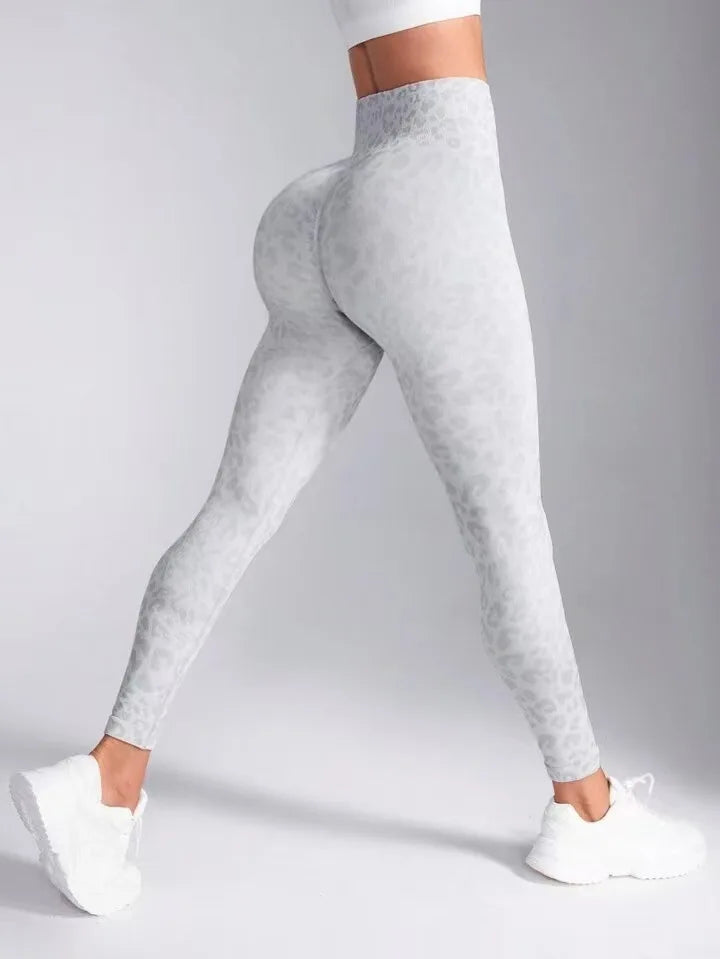 High Waist Sports Leggings Women Seamless Leopard Yoga Pants Sexy Hip Lift Trainning Fitness Outdoor Sports Tights for Women