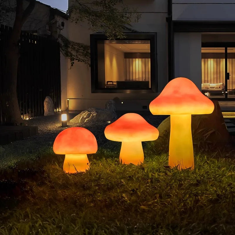 Mushroom light LED solar outdoor garden decoration waterproof garden villa decoration park landscape lawn lights