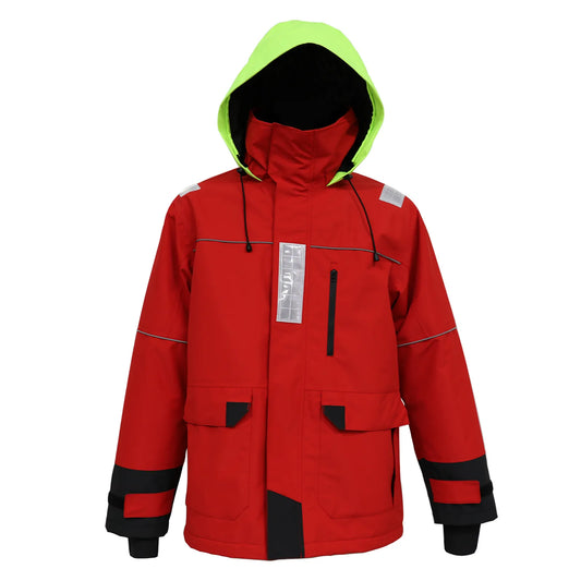 LKVER Outdoor Waterproof Hoodie Keep Warm Sailing Jacket Water Resistant and Windproof Nautical Suit