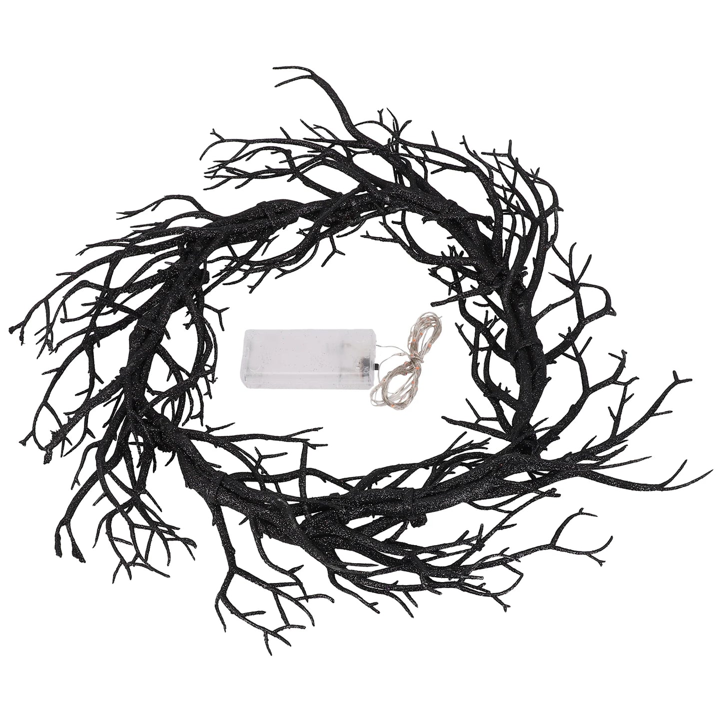 Halloween Decorations Glowing Black Artificial Tree Branch Garland Door Hanging Decor For Home Shopping Malls Halloween Parties