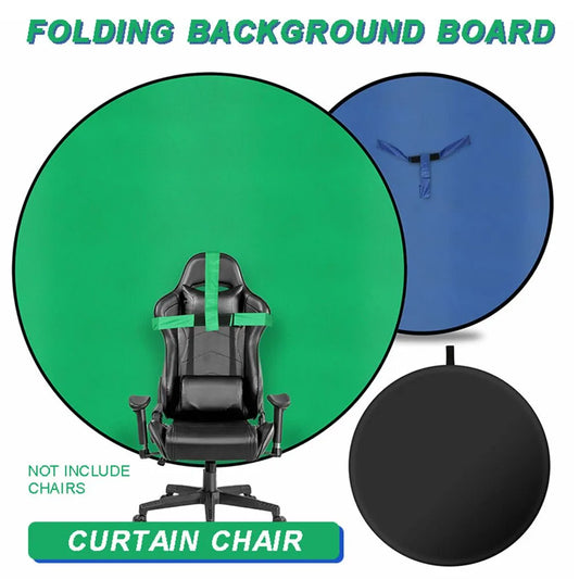 Game Live Chromakey Photography Studio Chair Double Sided Backdrop Background Cloth Green Blue Screen