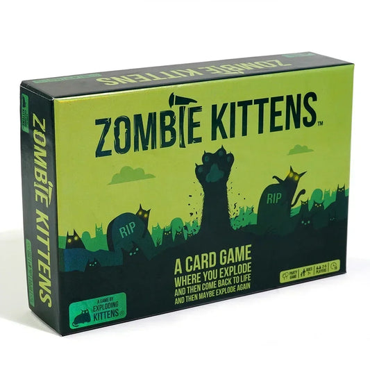 Zombie kitten explosion kitten family gathering board game fun adult and children's toy card game suitable as a gift