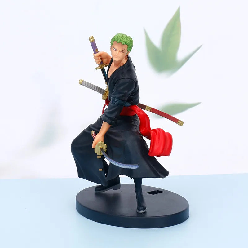 18CM Anime One Piece Roronoa Zoro Figure Art King Sauron Anime Model Toy Gift Collection Action Figure