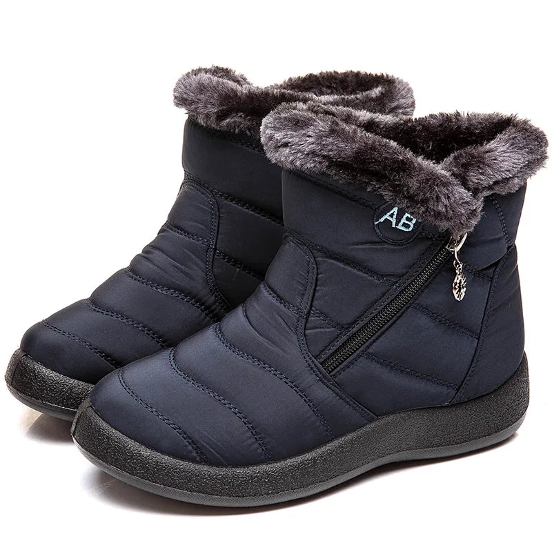 Women's Boots Women's Winter Boots Fur Winter Shoes For Women Ankle Boots Snow Super Warm Low Heels Botas Mujer Winter Footwear