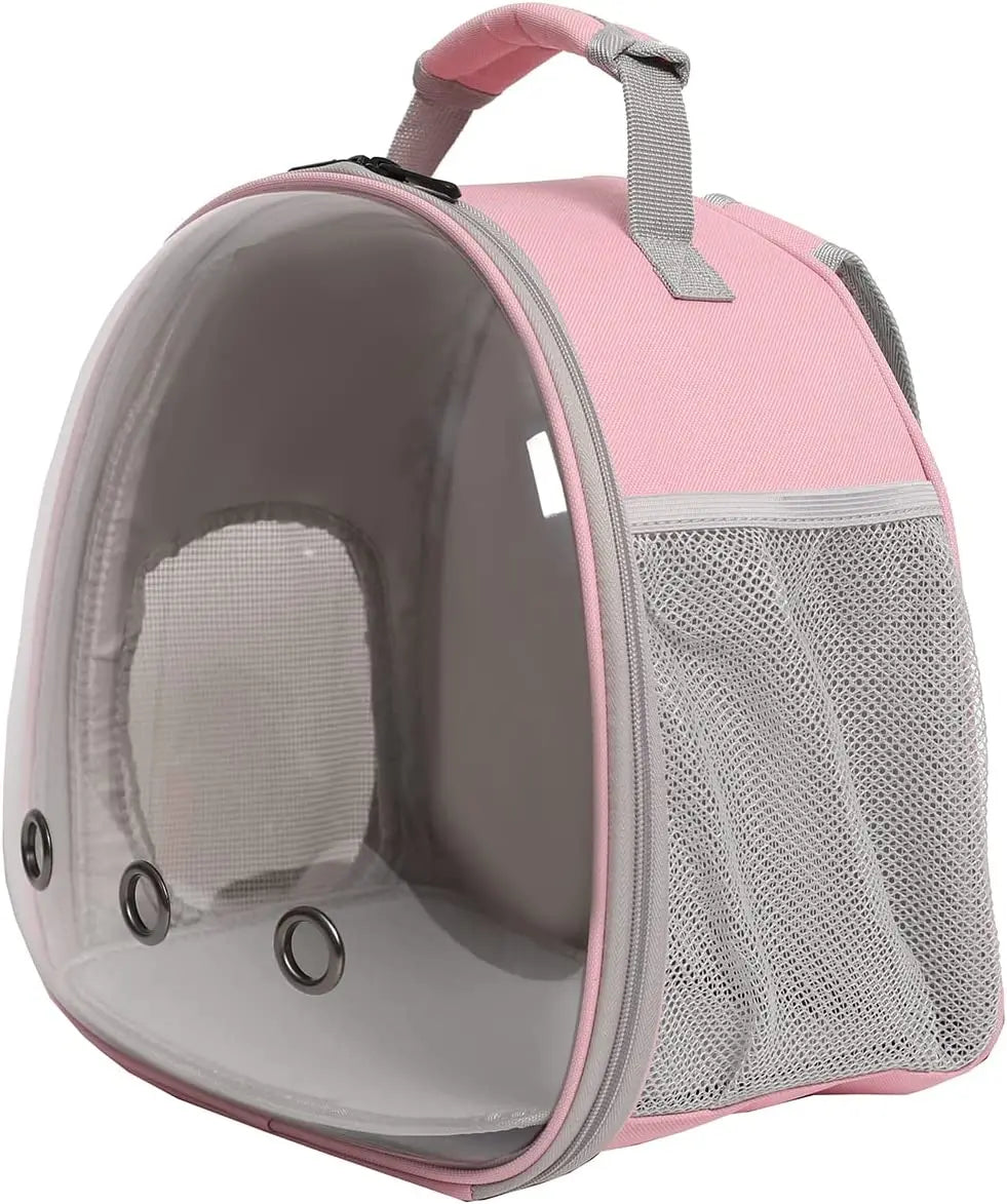 Guinea Pig Backpack Carrier Space Capsule Clear Bubble Window Small Animal Reptile Bearded Carrier Backpack for Bird Dragon Rat