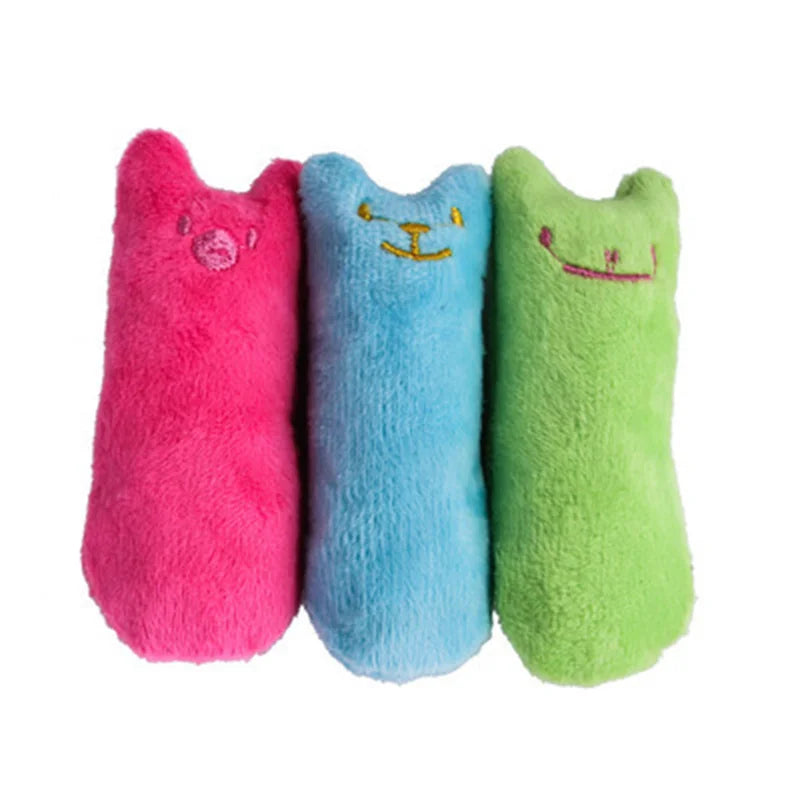 Catnip Molar Cat Toy Cute Cat fun Interactive Plush Toy Pet Chewing Sounding Toy Mint kitten claws Thumb Pillow Pet Accessories