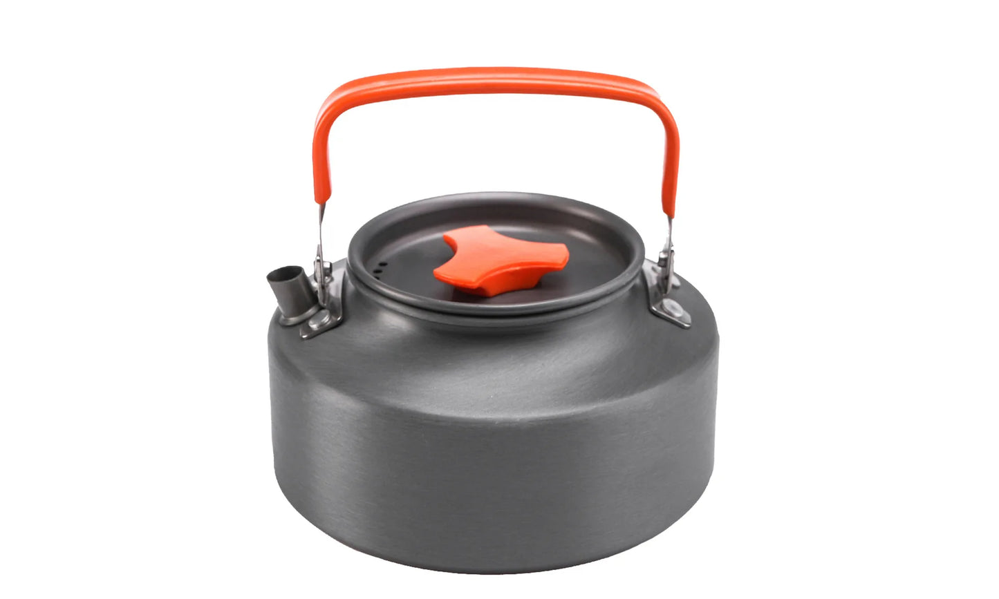 3pcs/Set Portable Non Stick Aluminum Alloy Camping Cookware Tableware Outdoor Kettle Teapot Frying Pan Pot Cooking Picnic Hiking