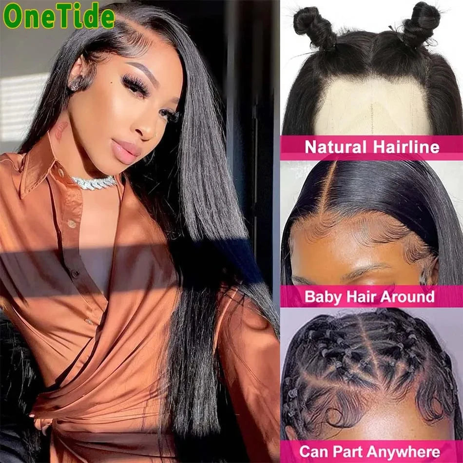 13x4 Lace Front Wig Straight Human Hair Wig 13X6 Lace Frontal Wig Pre-Cut 4x4 Lace Human Wig For Women Ready To Wear Closure Wig