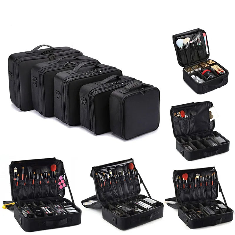Professional Makeup Case Female Travel Big Capacity Beauty Nail ToolBox Cosmetic Organizer Suitcases For Makeup Storage Boxs