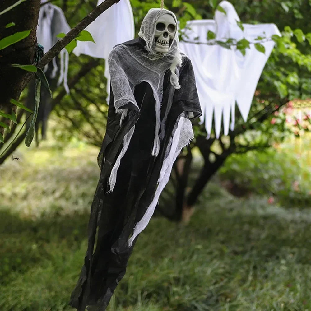 Halloween Horror Skull Hanging Decorations Ghost Outdoor Haunted House Scary Pendant Props Halloween Party Decorations Supplies