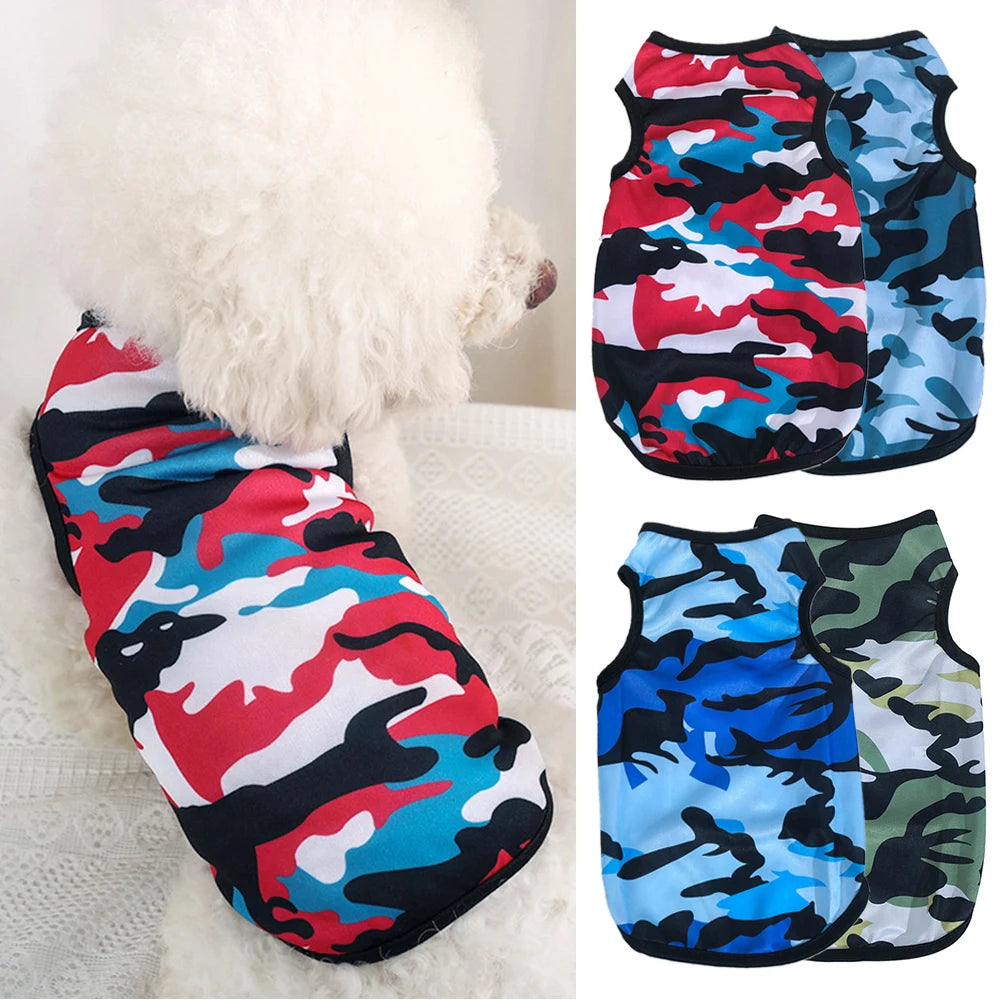 2023 New Pet Tank Top for Dog Fashion Pet Small Dog Vest Soft Puppy Shirt Sun Protection Puppy T-shirt Pet Clothing  Chihuahua