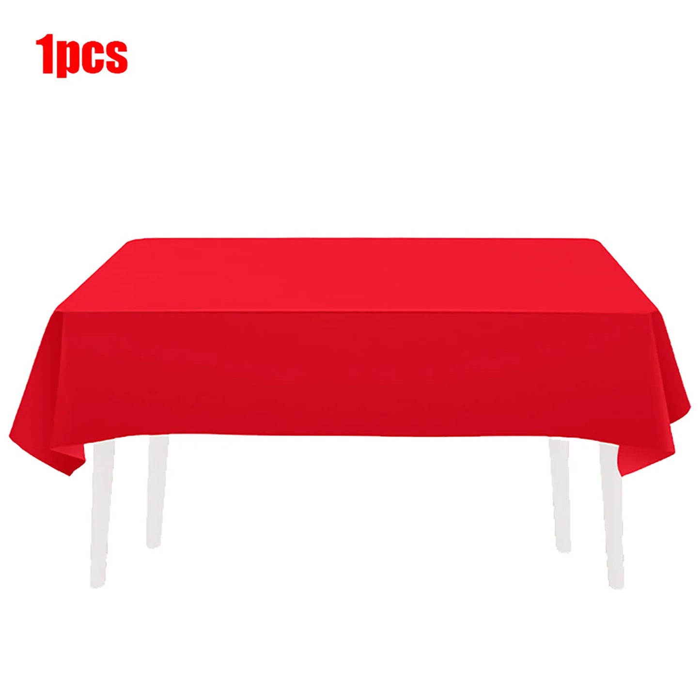 Pure Red Disposable Tableware Paper Cup Paper Plate Table Cloth Knife Fork Spoon Kids Aldult Baby Shower Party Favors Supplies