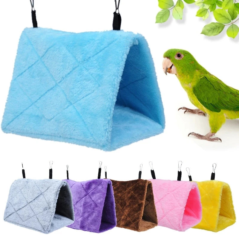 Fashion Pet Bird Parrot Cages Warm Hammock Hut Tent Bed Hanging Cave For Sleeping and Hatching beautiful birds house