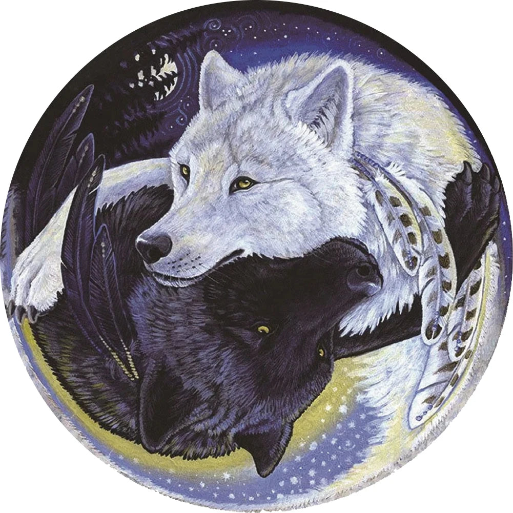 Enigmatic Wolf Cartoon Wooden Jigsaw Puzzle Party Games Toys For Adults Wood Puzzles Board Game Animal Puzzles Toy For Kids