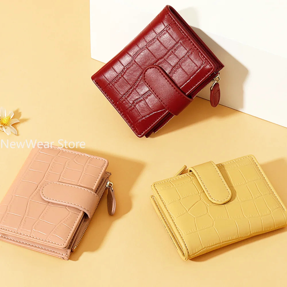 Fashion Stone Pattern Small Wallets PU Leather Coin Pures Ladies Popular Card Holder Mini New Design Standard Purses for Women