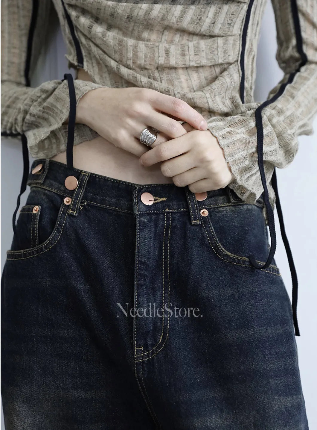Yedinas American Retro T Shirt Women Clothes Long Sleeve Crop Top Lace Up Korean Fashion Gothic Off Shoulder Tee Shirt Femme Y2k