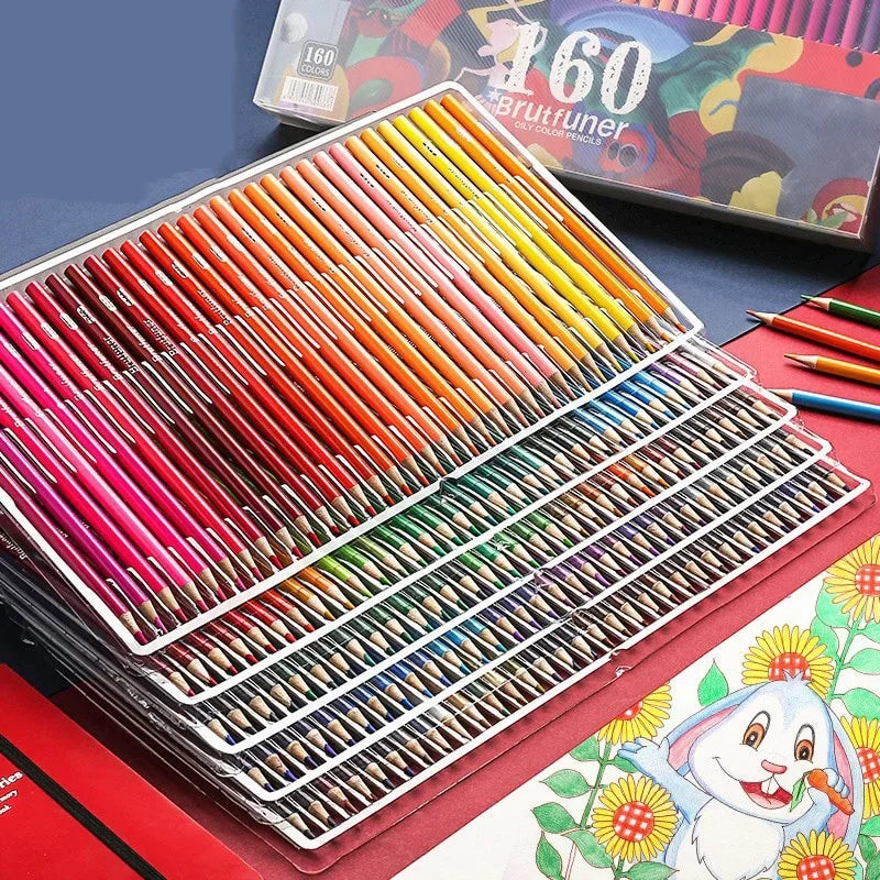 72/48/36/24/12 Professional Oil Color Pencil Set Watercolor Drawing Colored Pencils Wood Colour Pencils For Kids Art Supplies