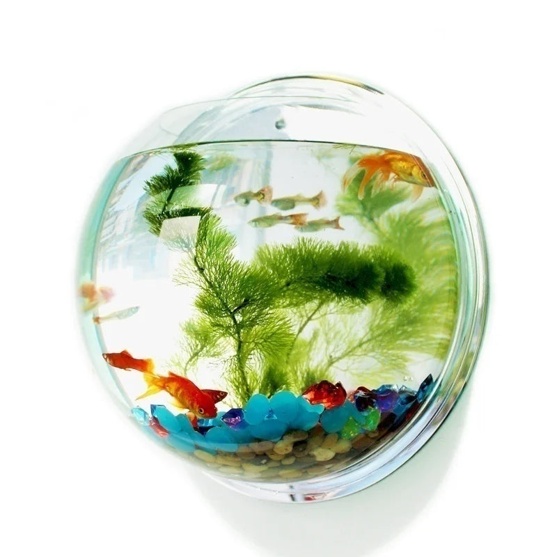 Pet Products Wall Mount Fish Tank Acrylic Fish Bowl Wall Hanging Aquarium Tank Aquatic Pet Supplies