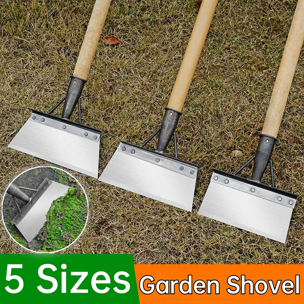 Outdoor Garden Cleaning Shovel Steel Flat Ice Shovel Multifunctional Weeding Planting Farm Garden Weeding Tool Weed Remover