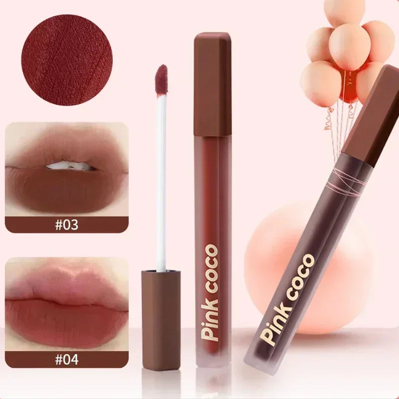 6 Colors Velvet Matte Lipgloss Waterproof Long Lasting Sexy Non-Stick Cup Lip Glaze Makeup Beauty Lips Cheek Rouge Tint Cosmetic