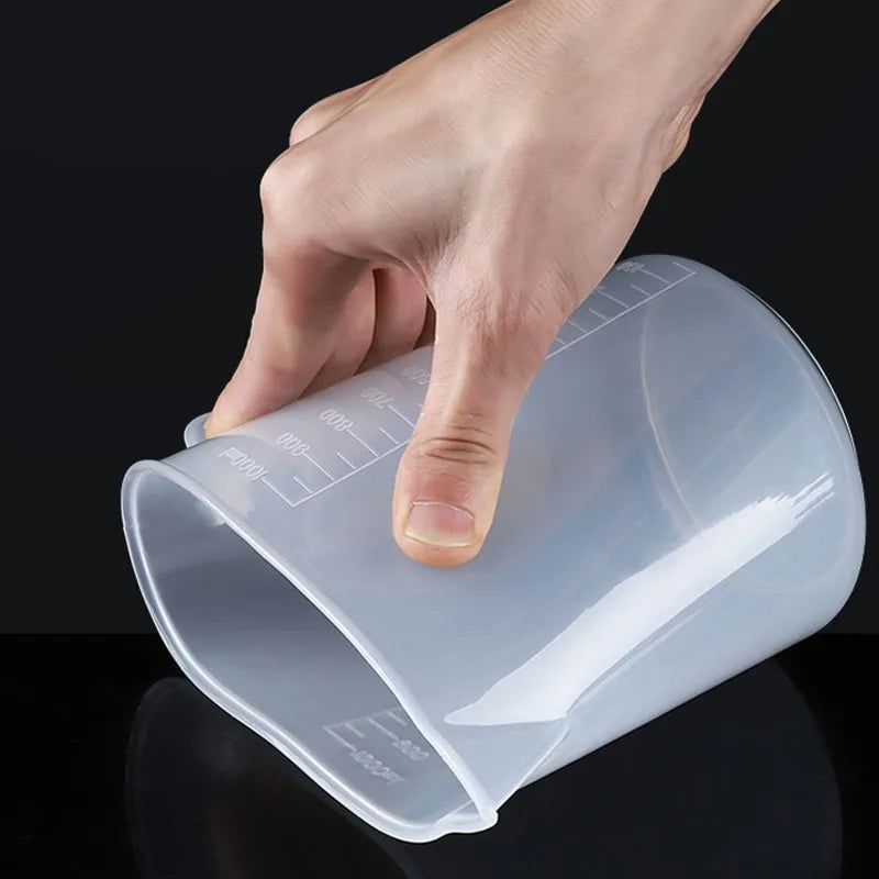 6Pcs/set Clear Plastic Graduated Measuring Cup for Baking Beaker Liquid Measure Jug Cup Container