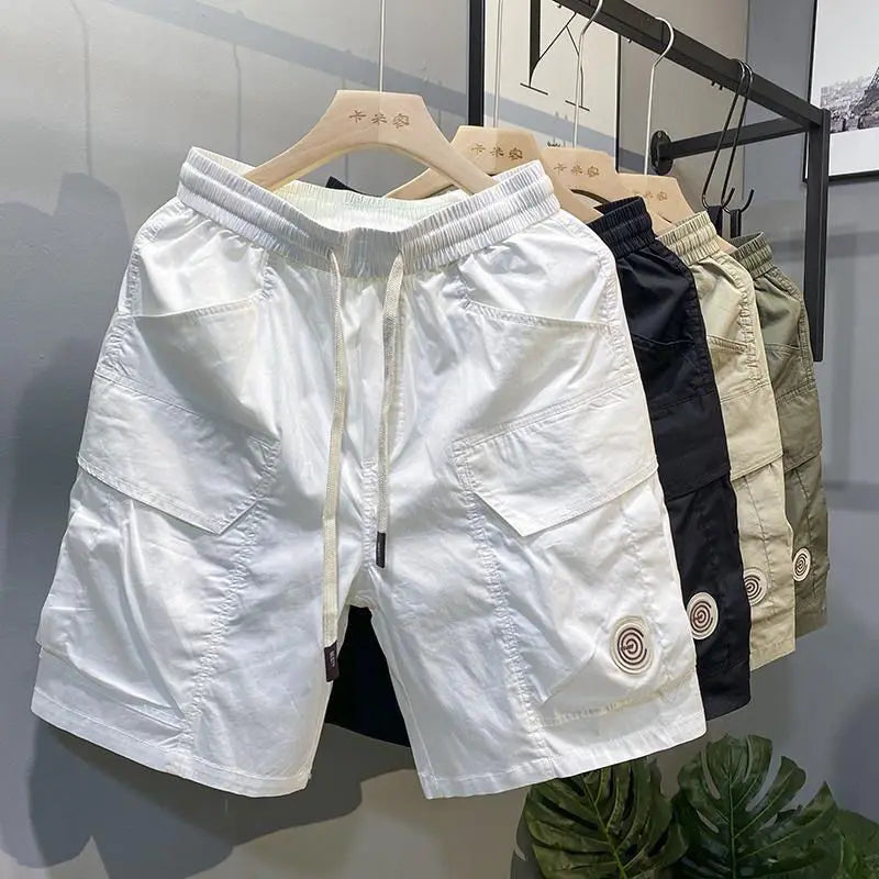 2024 Spring Summer New Fashion High Waist Men's Clothing Loose All Match Ropa Hombre Pure Cotton Solid Korean Style Casual Pants