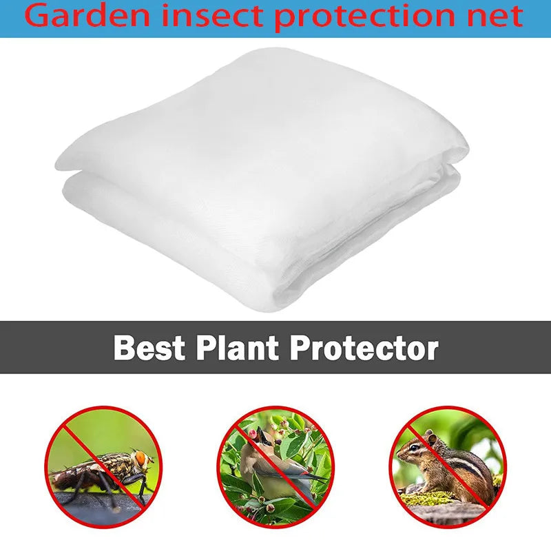 60 Mesh Plant Vegetables Insect Protection Net Garden Fruit Care Cover Flowers Protective Net Greenhouse Pest Control Anti-Bird