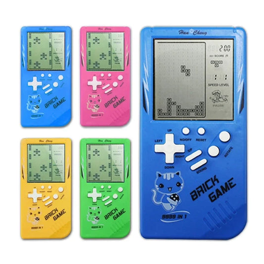 Mini Portable Classic Retro Handheld Game Console 23 Games Pocket Nostalgic Play Brick Game Machine Educational Puzzle Toys