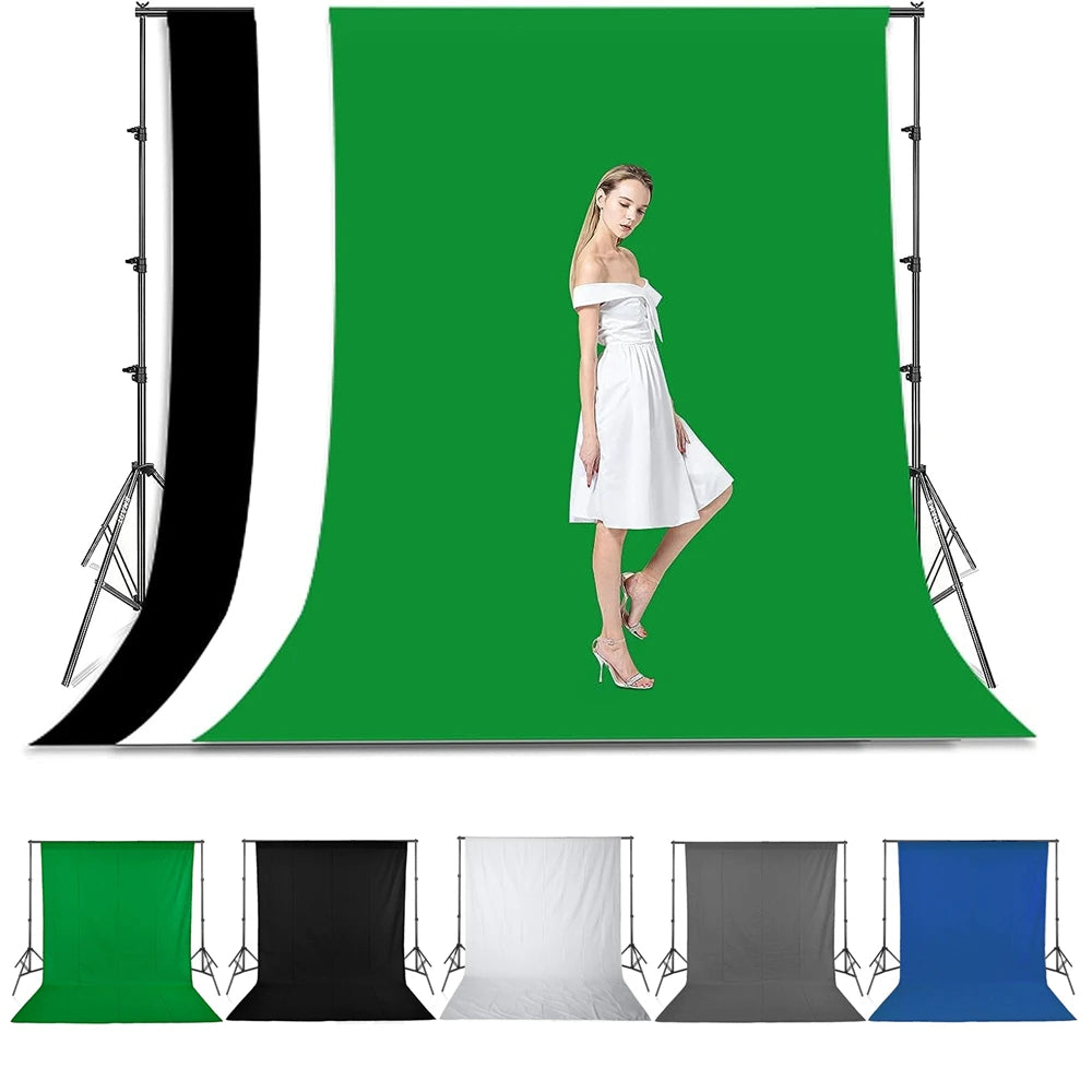 400*160cm Photography Backdrop Non-woven Green Screen Backdrop Cloth Solid Color Photo Background Photo Studio Accessories