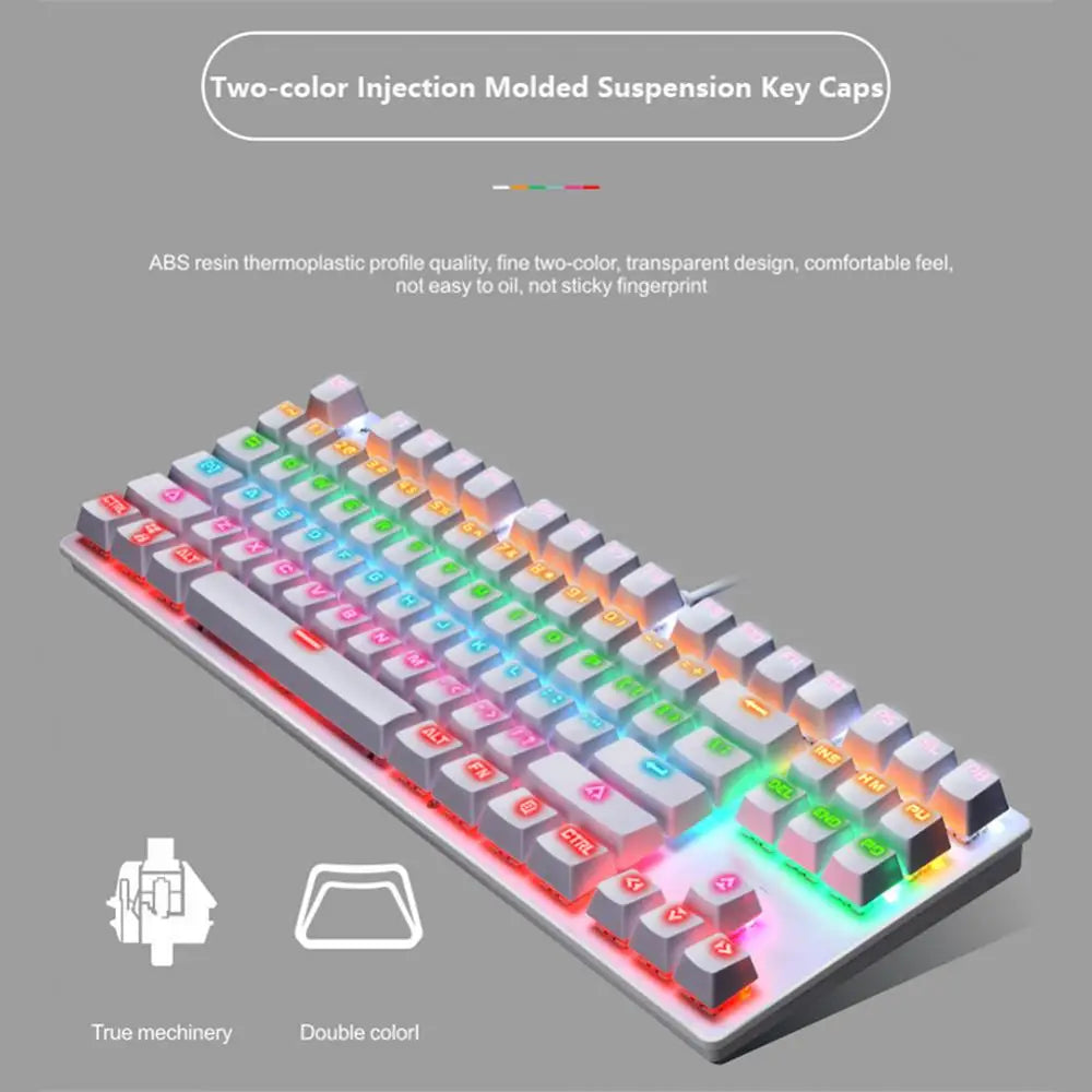 Anne 2 60% 61 Keys Portable Mini Wireless 5.0 Mechanical Keyboard Office Gaming Keyboard Type-C Detachable Cable