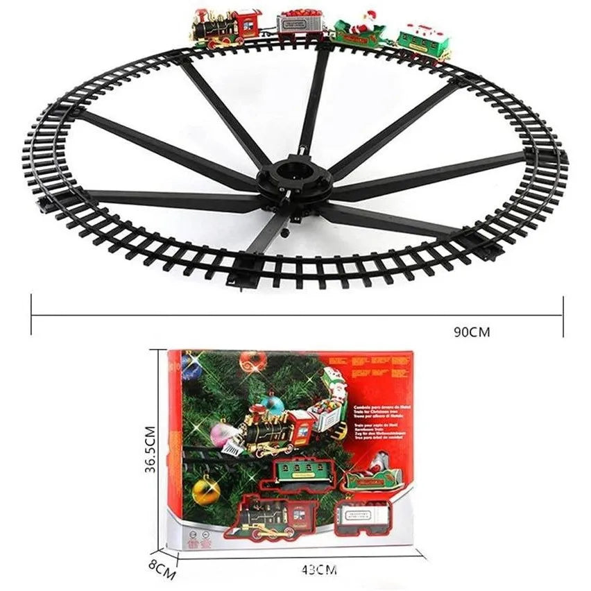 Electric Christmas Train - Electric sound and light, hanging Christmas tree, Christmas track vehicle, Christmas gift toy