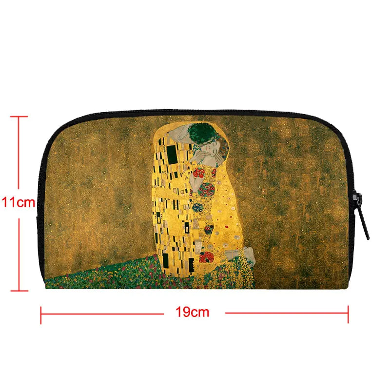 Famous Oil Painting By Gustav Klimt Wallet Der Kuss Kiss tear Women Purses ID Credit Card Phone Holder Money Coin Bags Gift