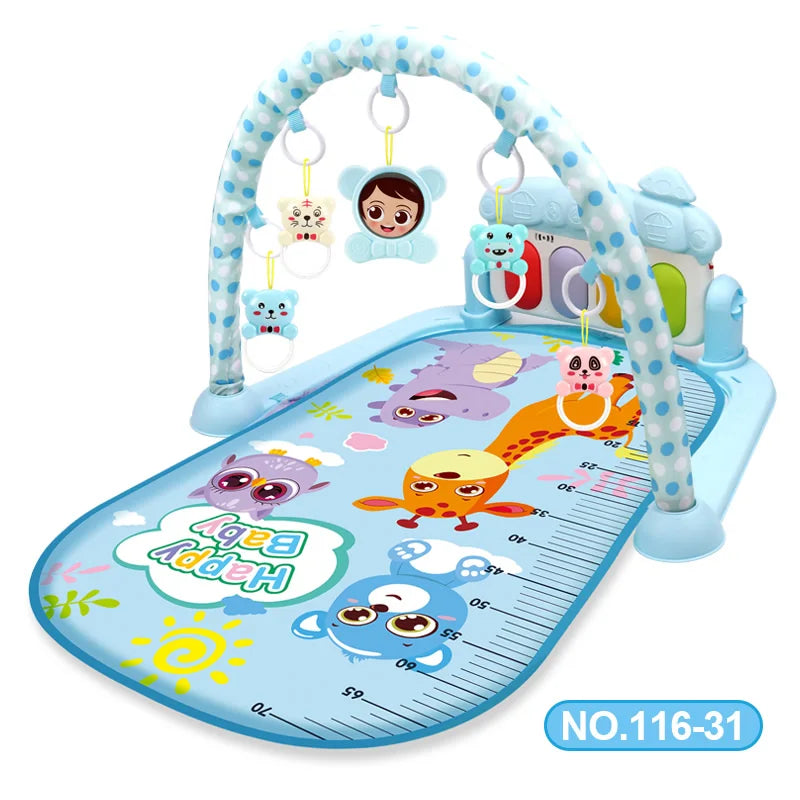 Baby Activity Gym Play Mat Musical Rack Kid Infant Multifunctional Fitness Frame Educational Crawling Carpet Toy Children Gift