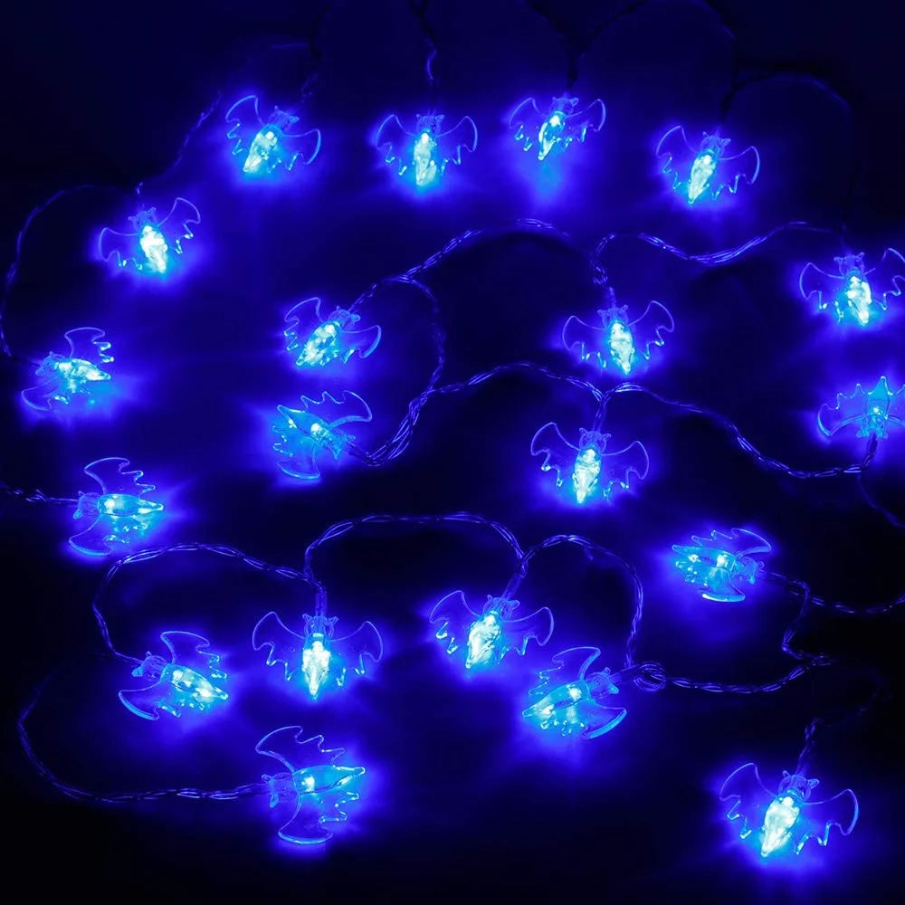 10/20/40 LED Halloween Bat String Lights Battery Operated Bats String Lights for Indoor Outdoor Halloween Party Decoration