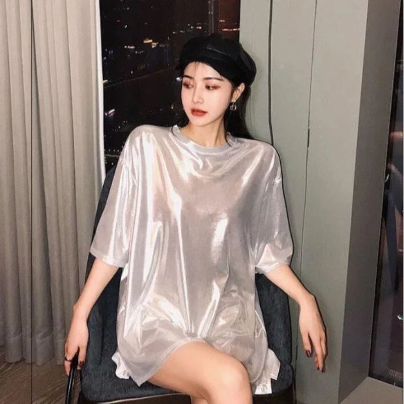 Summer Outfit Female Top Short Sleeve Women's T-shirt 2025 High Quality Y2k Fashion Korea Korean Style Popular Clothes Clothing