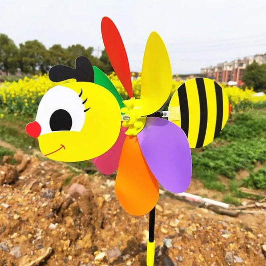 Garden Pinwheels Cartoon Animal Whirligigs Wind Spinner Windmill Toys Garden Stakes Outdoor Whirlygig Windmills Gardening Art