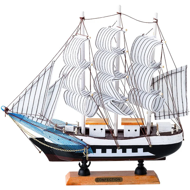 New Wooden Sailboat Model Office Living Room Decoration Crafts Nautical Decoration Creative Model Home Decoration Birthday Gift